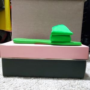 Green Kate Spade♠️ Slides Size 8